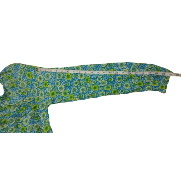 BP Dress Size S Blue Green Floral - Picture 7 of 12